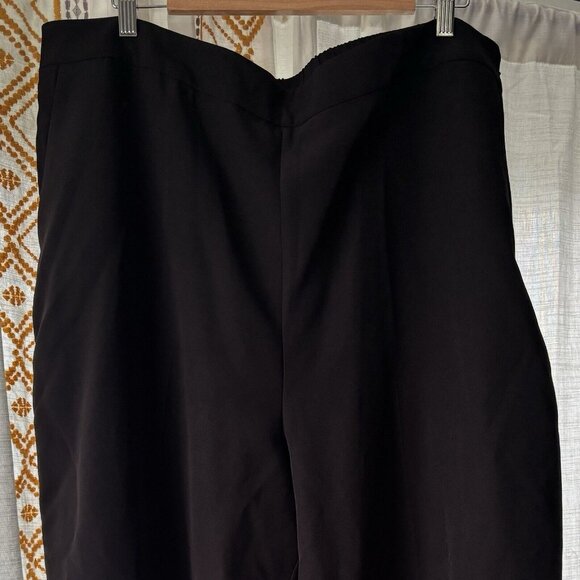 Manon Baptiste Suit Me Trouser Pants (Plus Size 22) Black Wide Leg Office Work - Picture 2 of 8